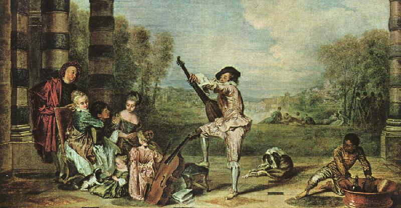 Jean-Antoine Watteau Mezzetin oil painting image